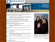 Tablet Screenshot of definitivetitle.com